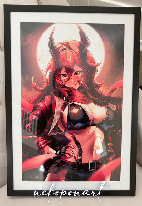 Framed Poster Red Hood